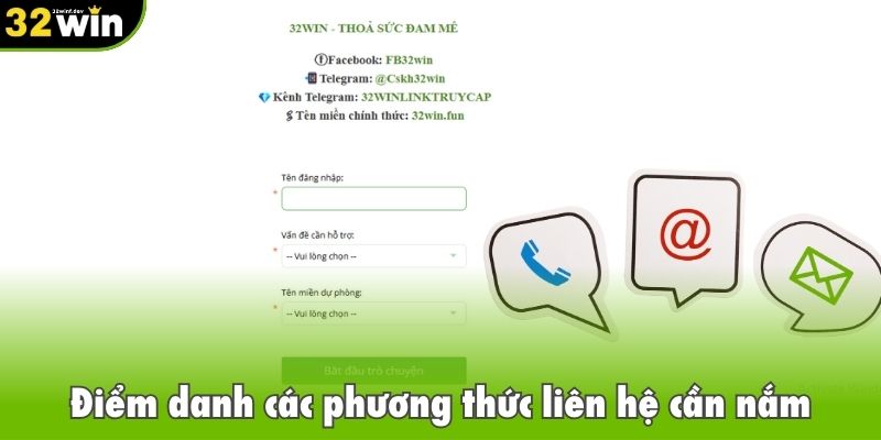 Điểm danh các phương thức liên hệ cần nắm