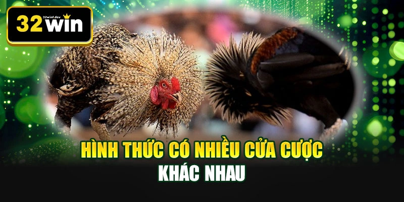 Hình thức có nhiều cửa cược khác nhau